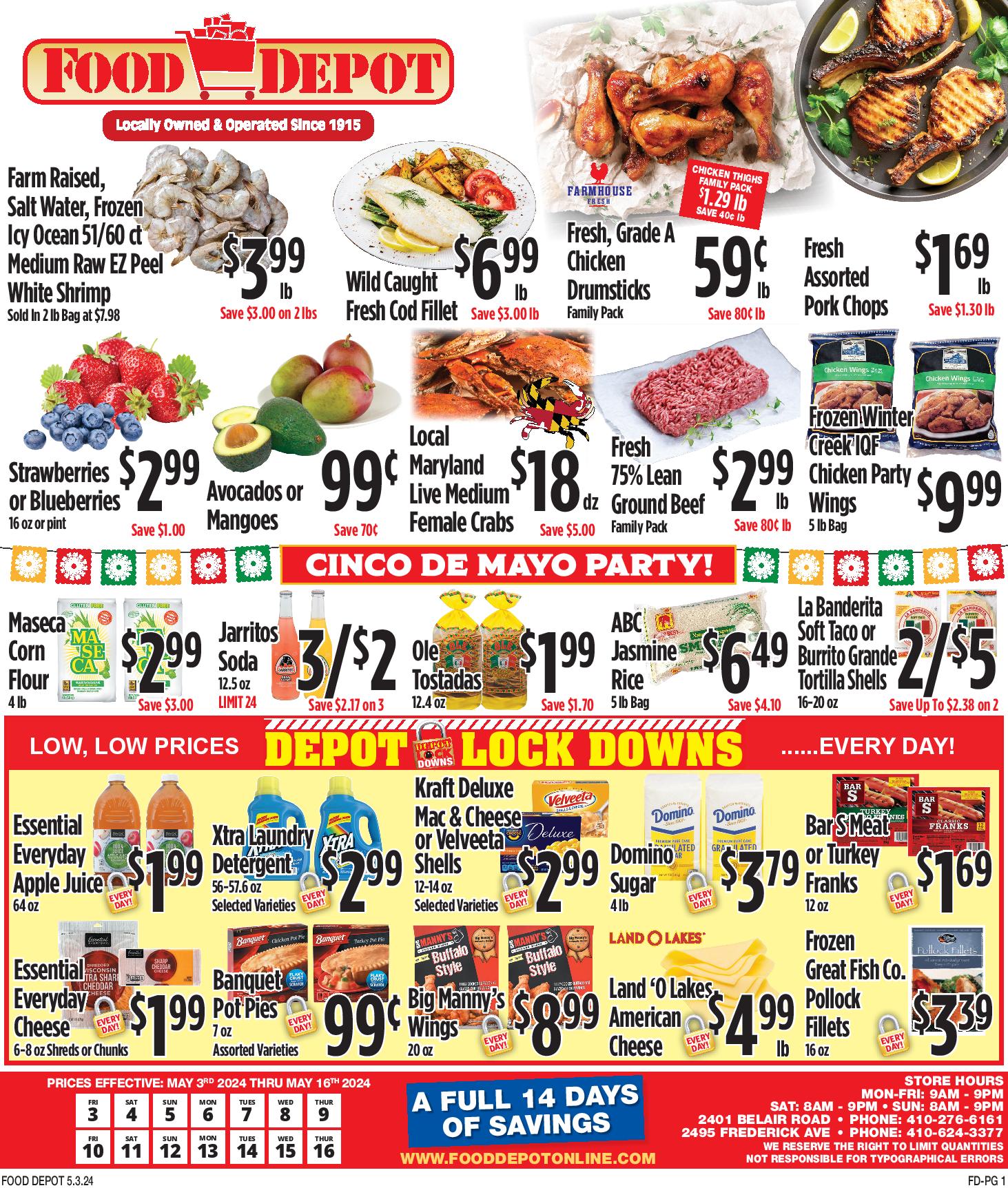 Food Depot Weekly Ad (51724) Specials Flyer and Circular