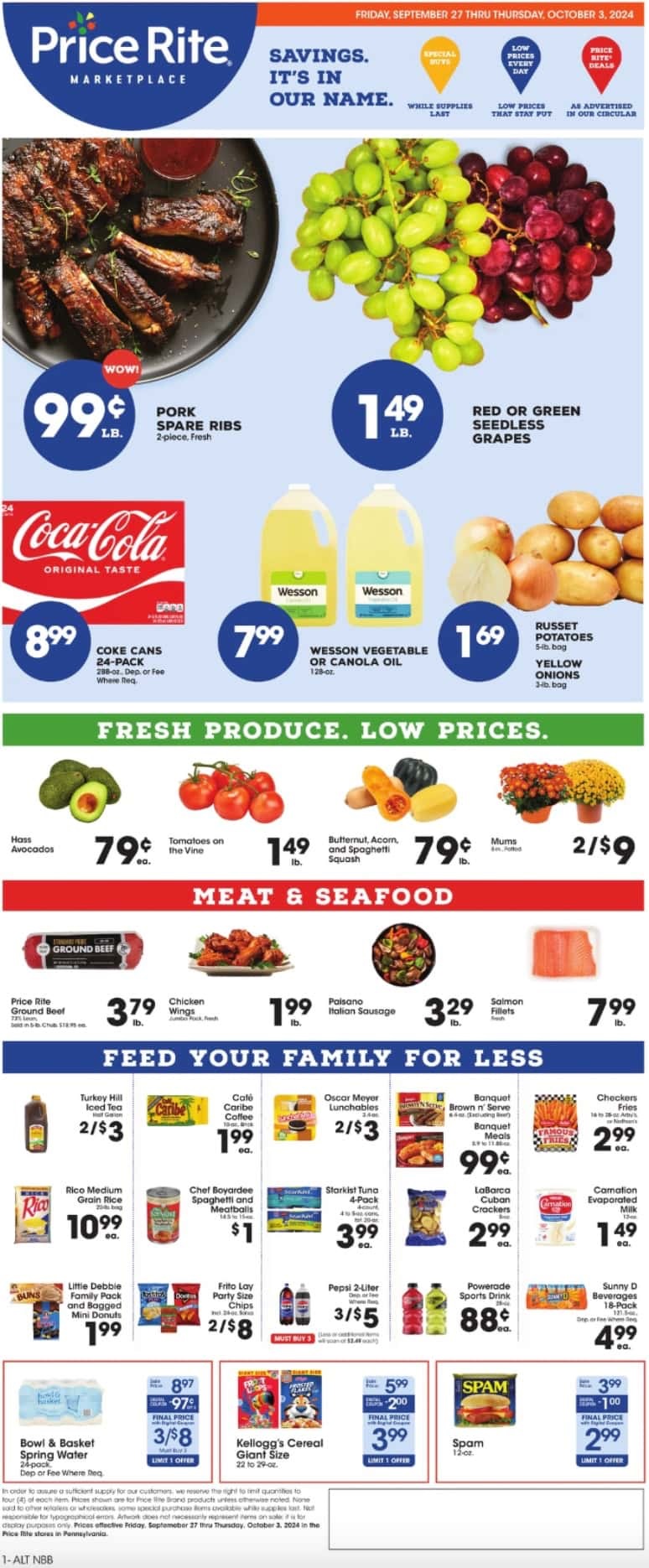 Price Rite Flyer 10 4 24 - Page 1