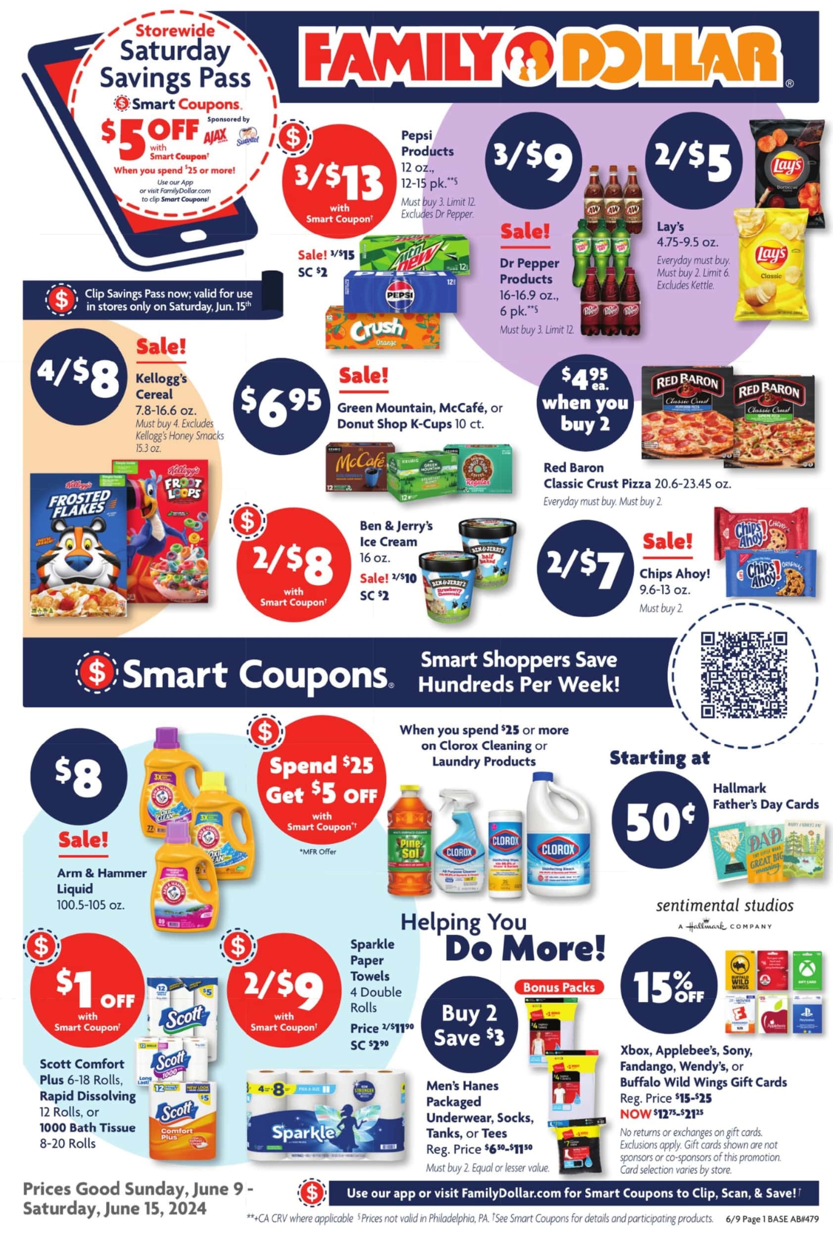 Family Dollar Weekly Ad June 9 - 15, 2024 - Page 1