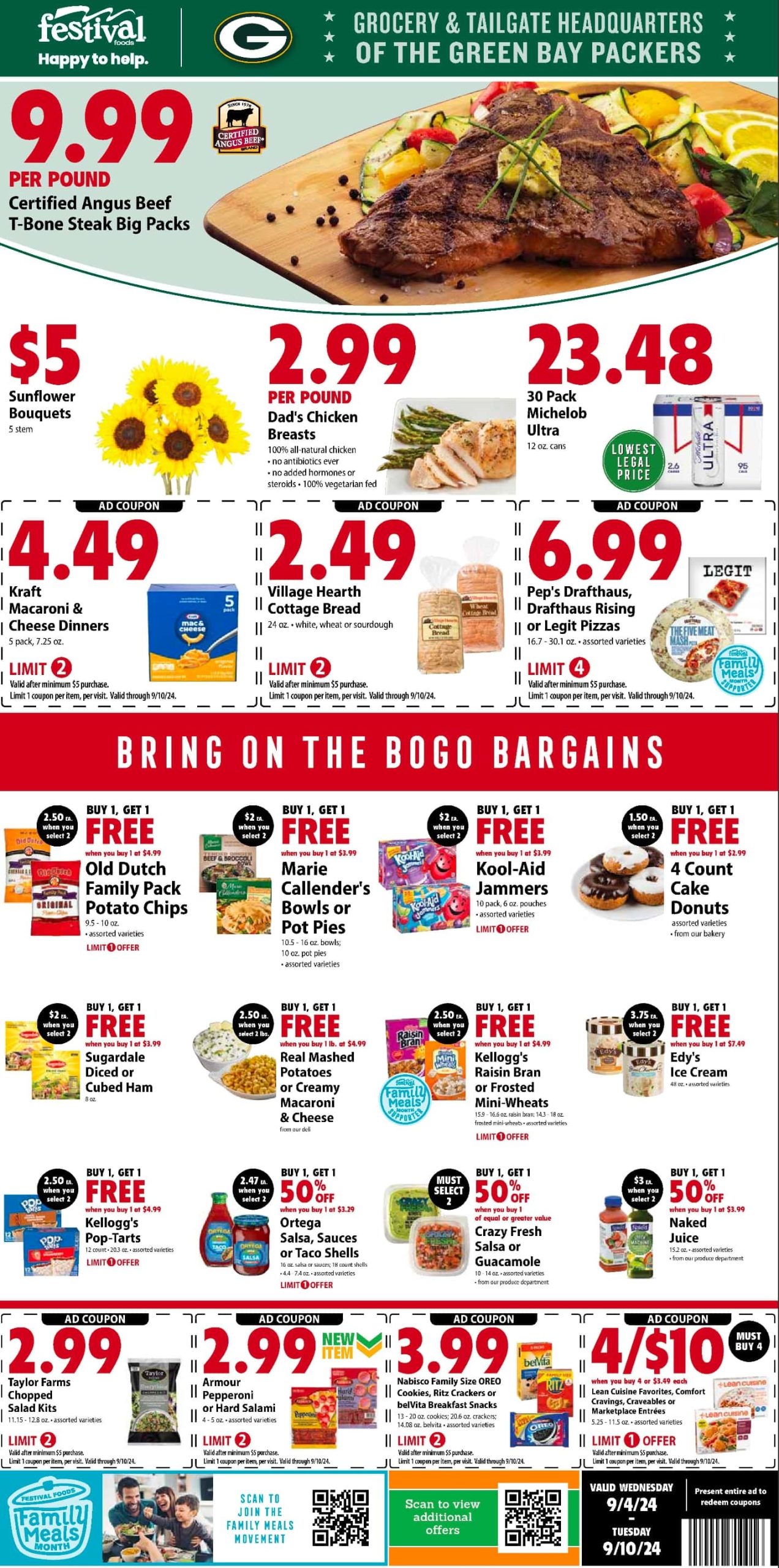 Festival Foods Weekly Ad September 4 - 10, 2024 - Page 1