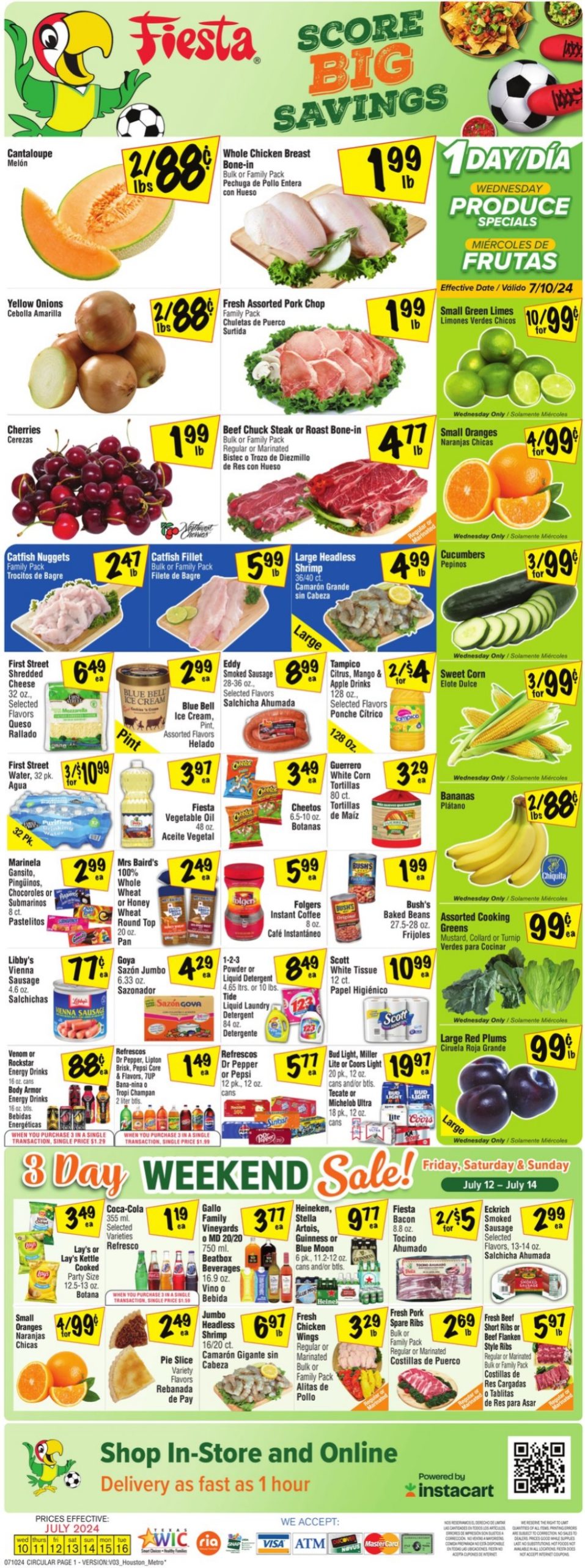 Fiesta Mart Weekly Ad July 10 - 16, 2024 - Page 1