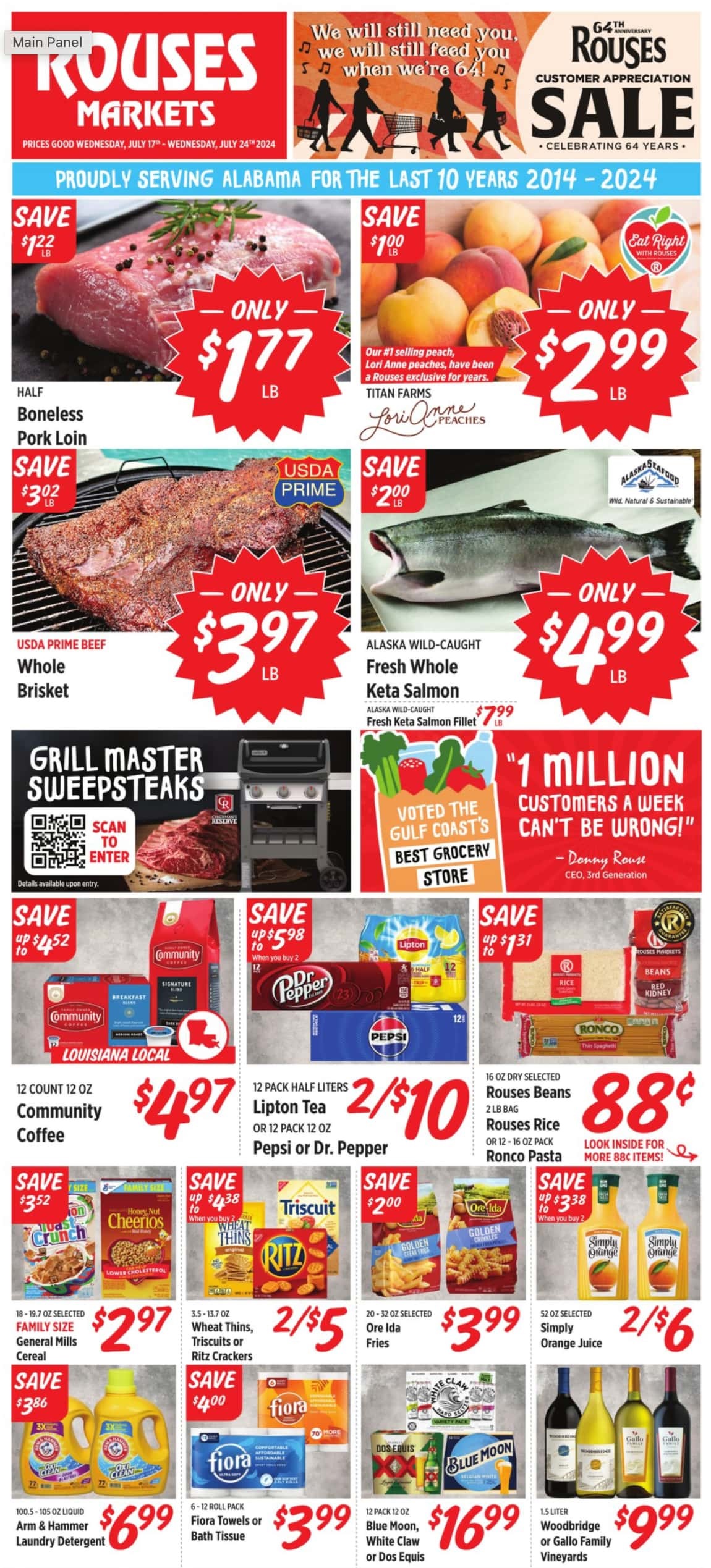 Rouses Weekly Ad July 17 - 23, 2024 - Page 1