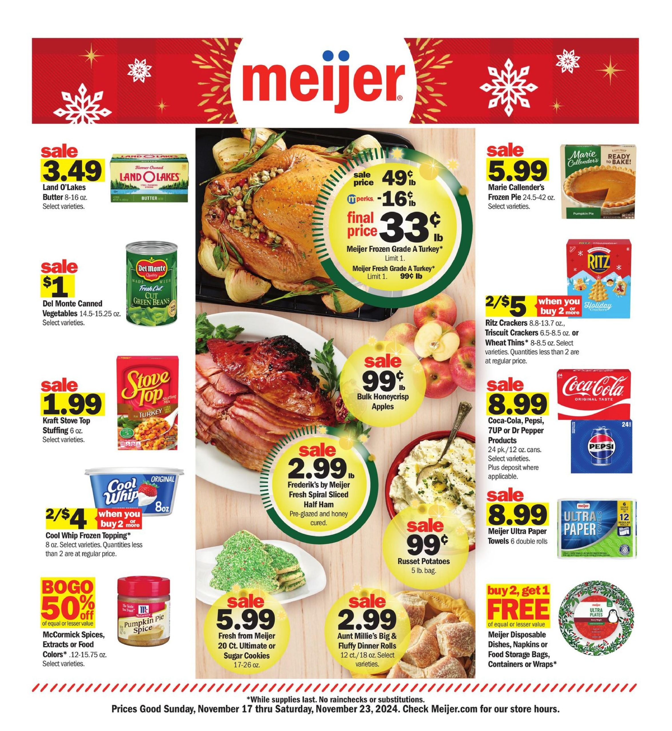 Meijer Weekly Ad 11 17 24 - Page 1