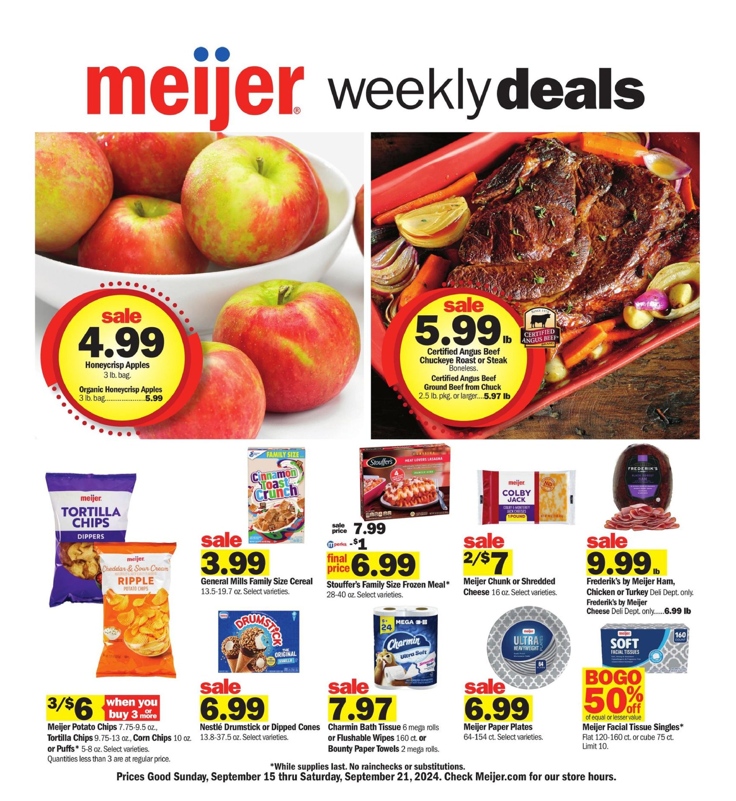 Meijer Weekly Ad September 15 - 21, 2024