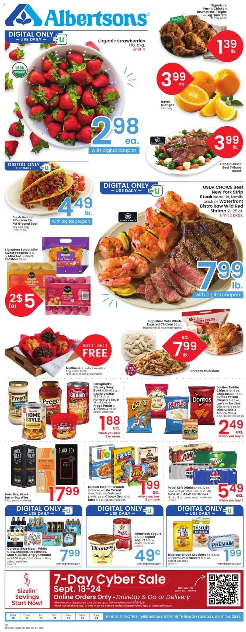 Albertsons Weekly Ad 9 18 24 - Page 1