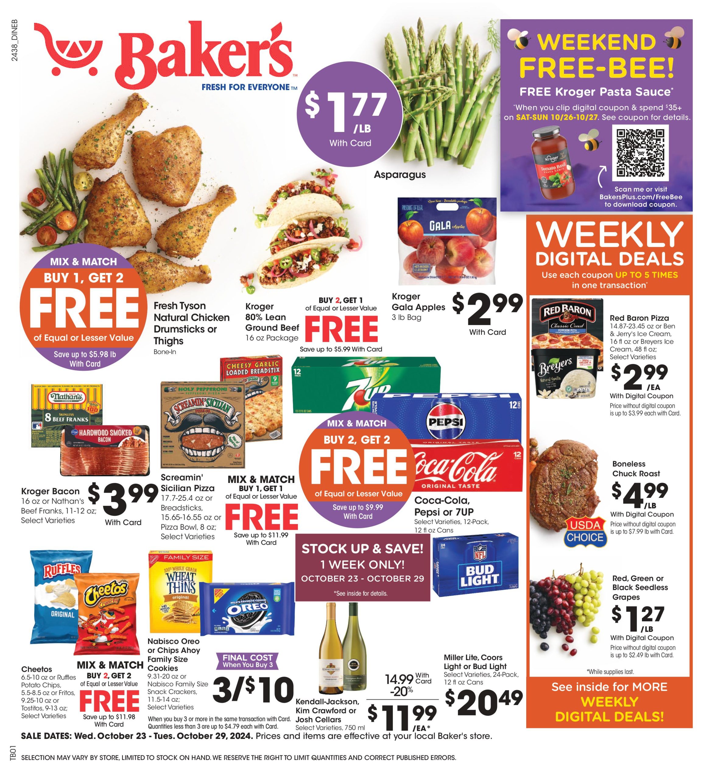 Baker's Weekly Ad 10 23 24 - Page 1