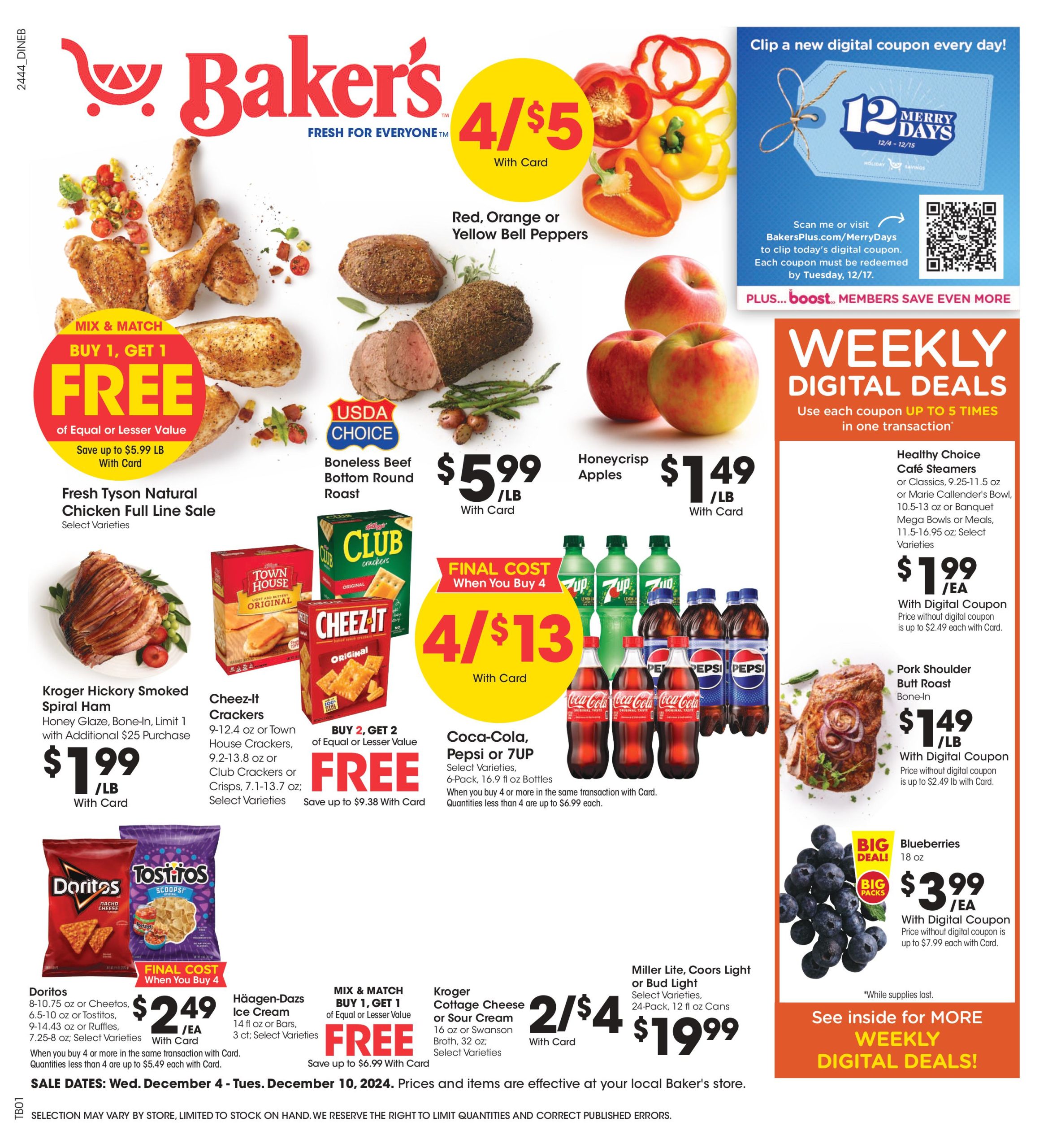 Baker's Weekly Ad 12 4 24 - Page 1