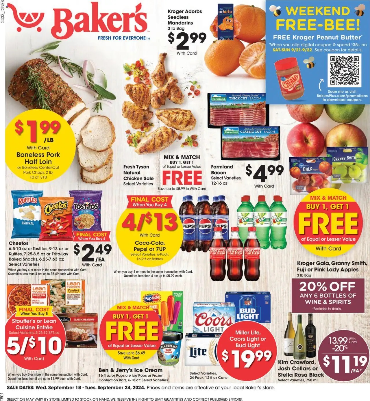 Baker's Weekly Ad Preview 9 18 24 - Page 1