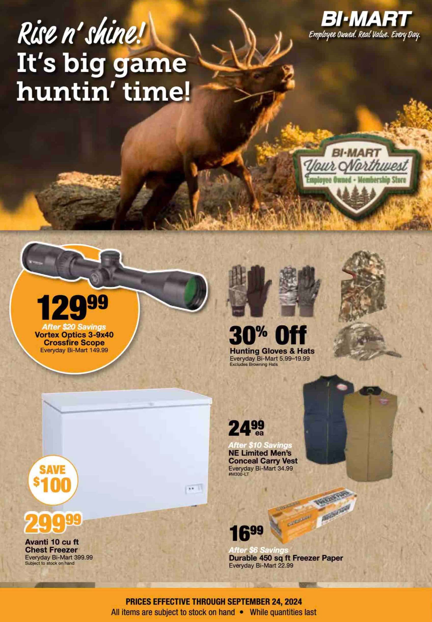 Bi Mart Weekly Ad 9 17 24 - Page 1