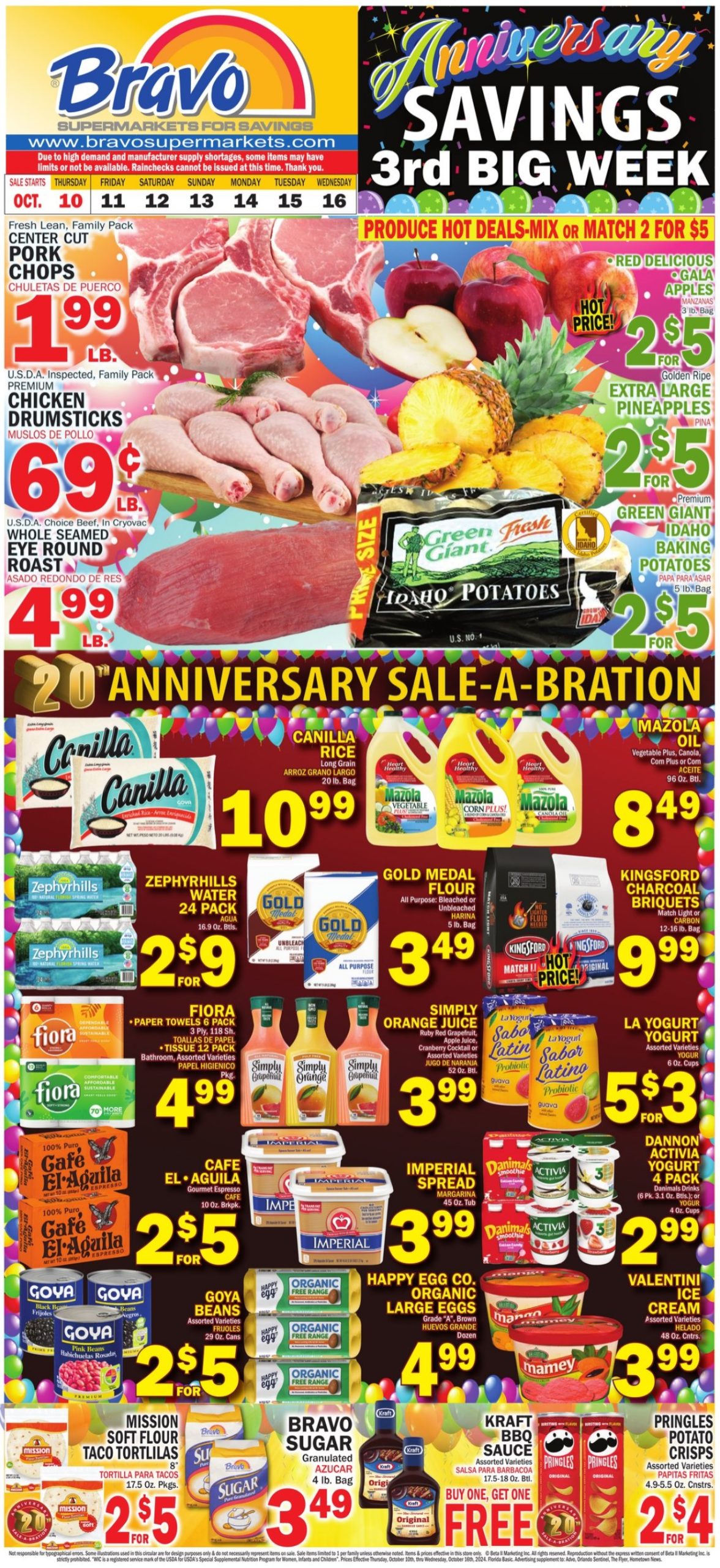 Bravo Supermarket Weekly Ad 10 10 24 - Page 1