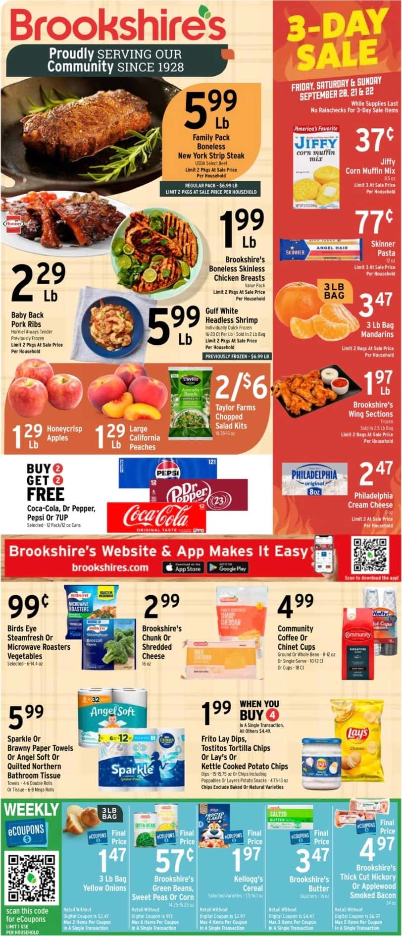 Brookshires Weekly Ad 9 18 24 - Page 1