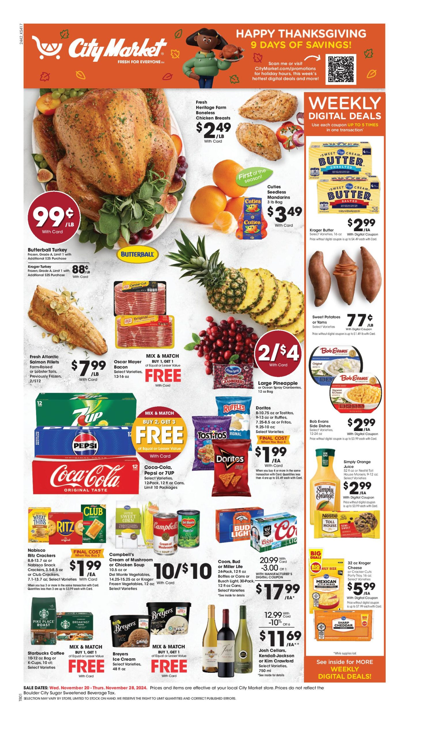 City Market Weekly Ad 11 20 24 - Page 1