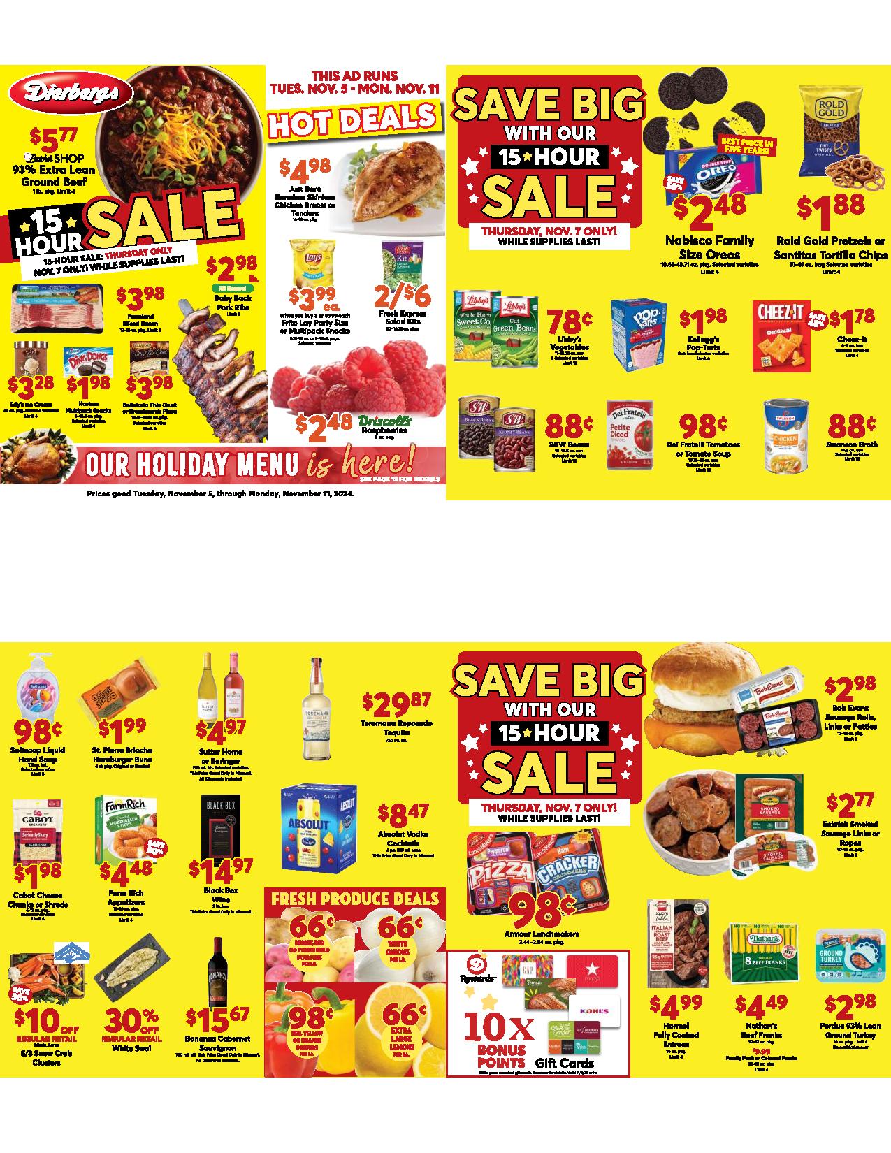 Dierbergs Weekly Ad 11 5 24 - Page 1