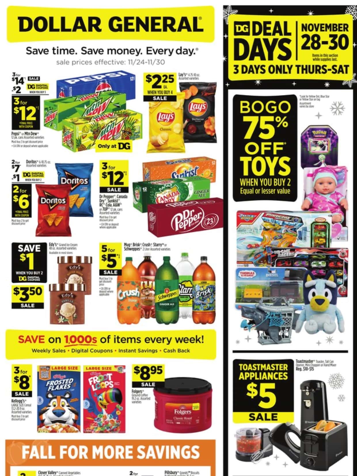 Dollar General Weekly Ad 11 24 24 - Page 1