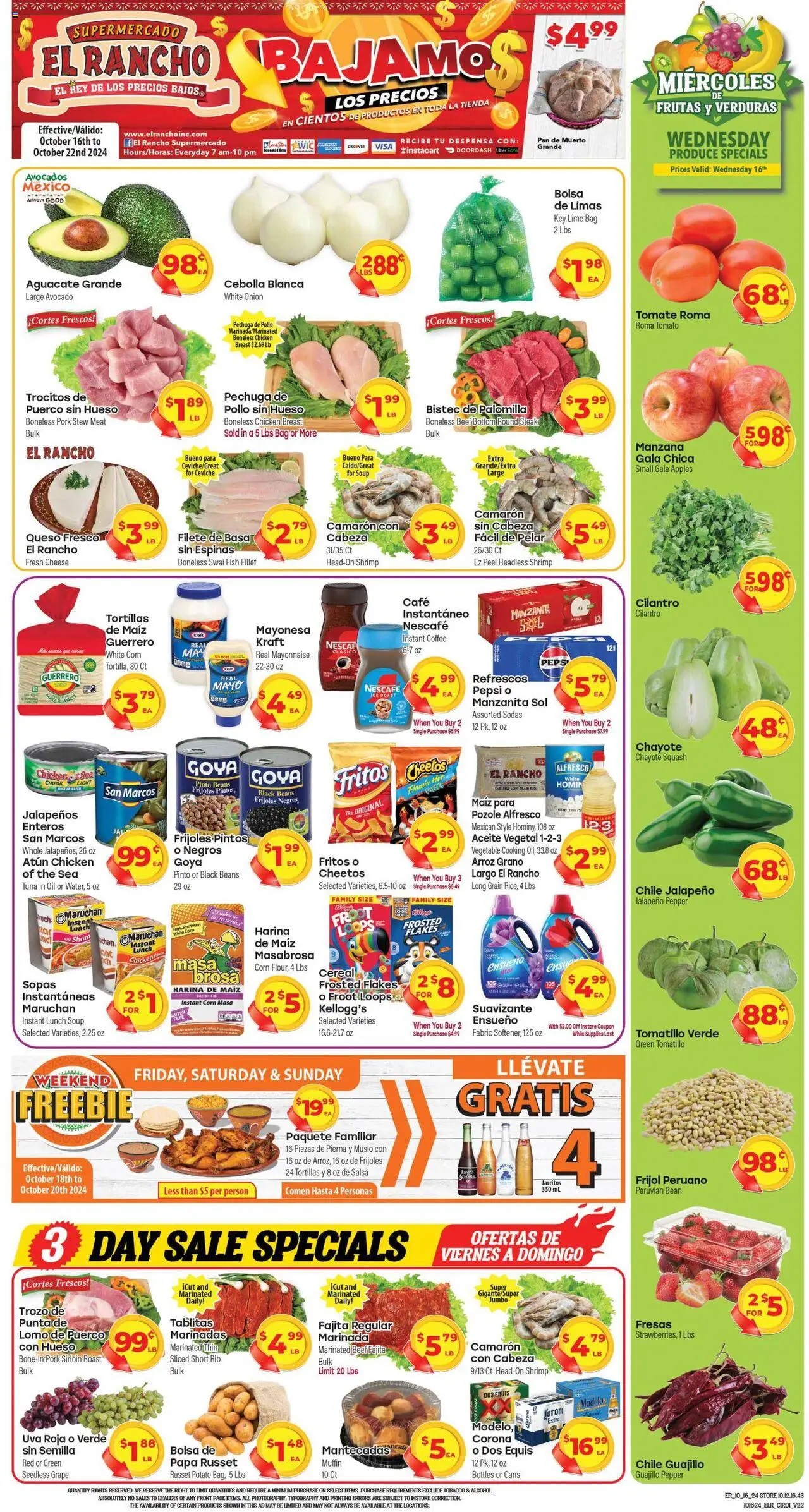 El Rancho Weekly Ad 10 16 24 - Page 1