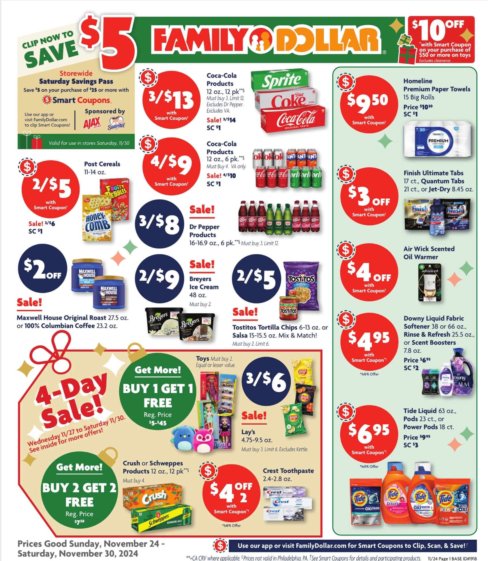 Family Dollar Weekly Ad 11 24 24 - Page 1