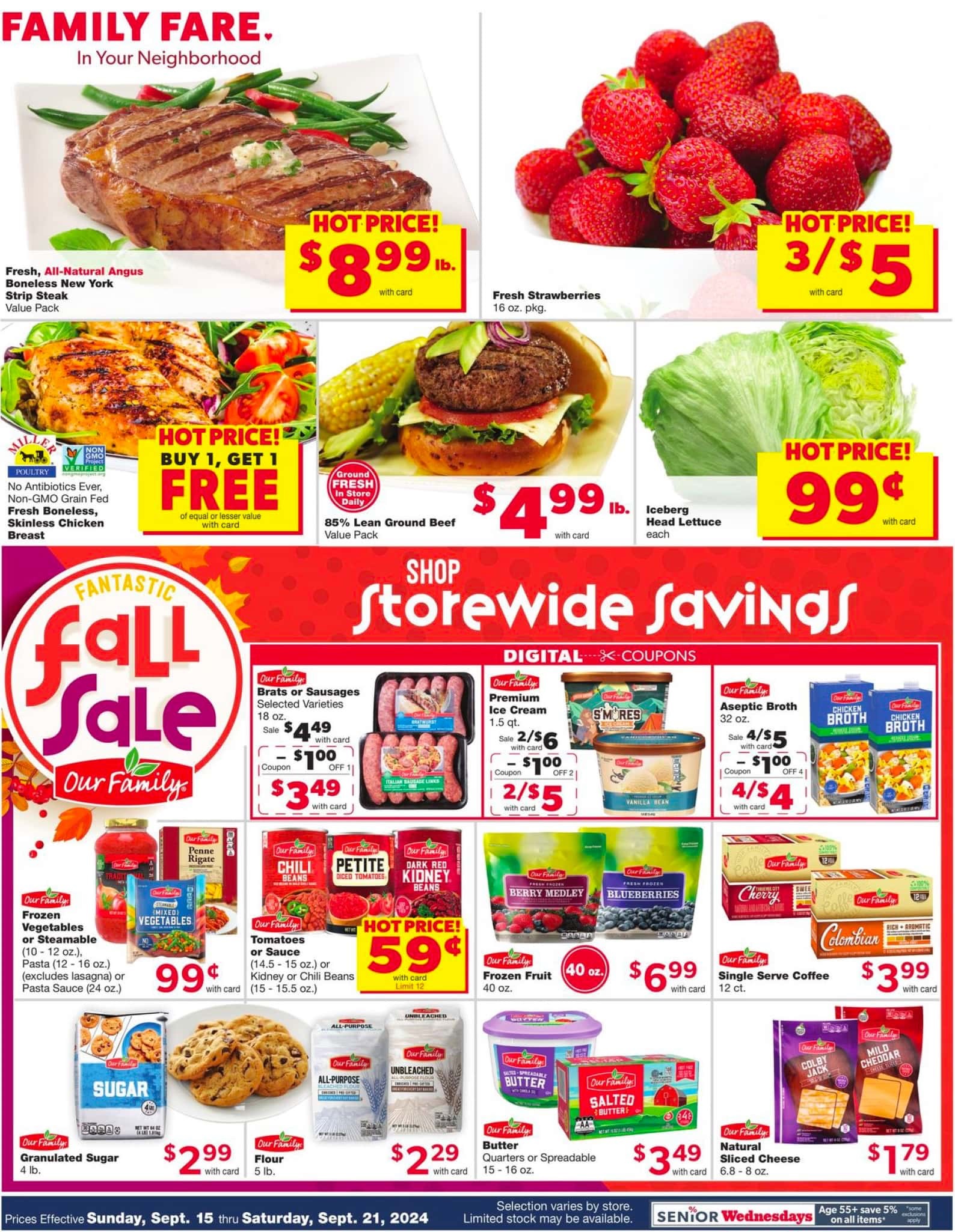 Family Fare Weekly Ad September 15 - 21, 2024 - Page 1