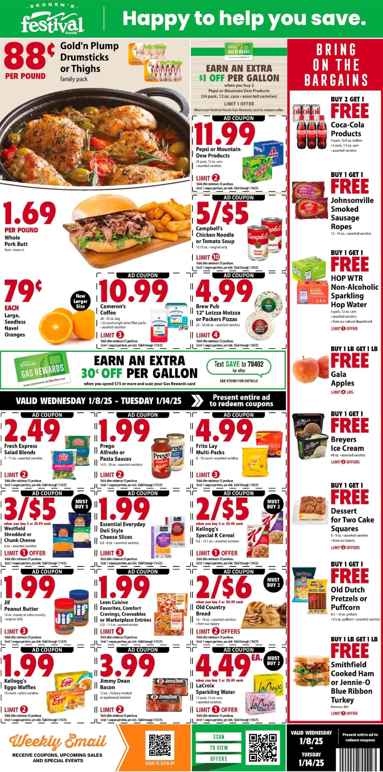 Festival Foods Weekly Ad 1 8 25 - Page 1