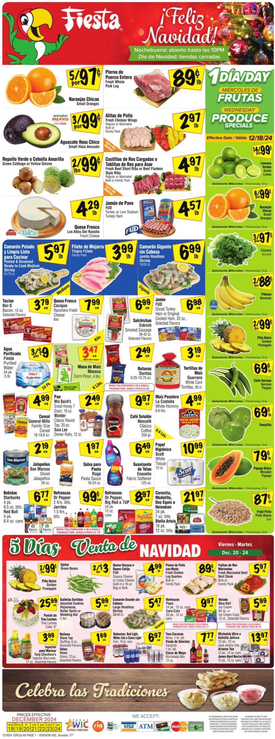 Fiesta Mart Weekly Ad 12 18 24 - Page 1