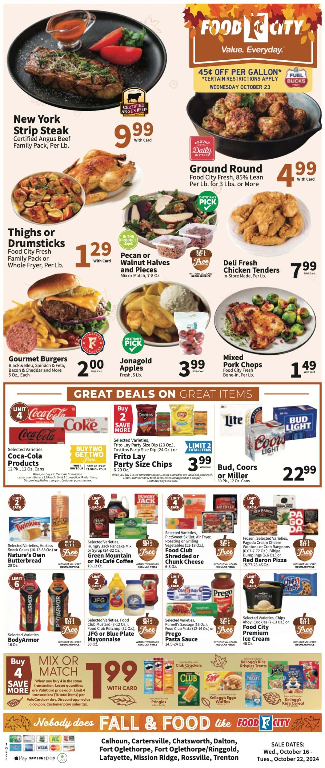 Food City Weekly Ad 10 16 24 - Page 1