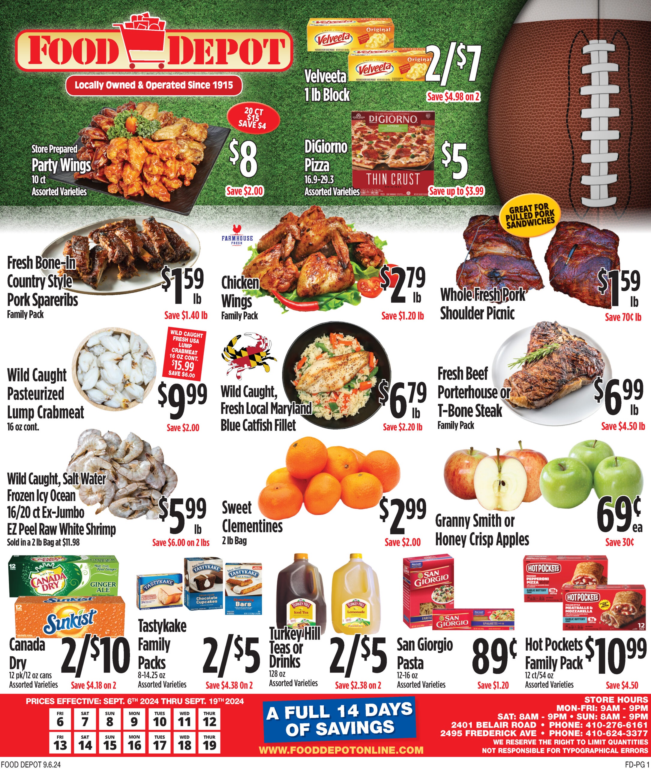 Food Depot Weekly Ad September 13 - 19, 2024 - Page 1