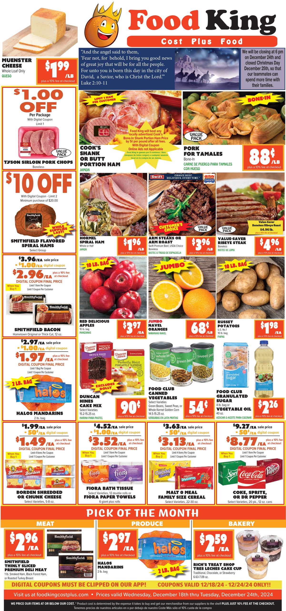 Food King Weekly Ad 12 18 24 - Page 1