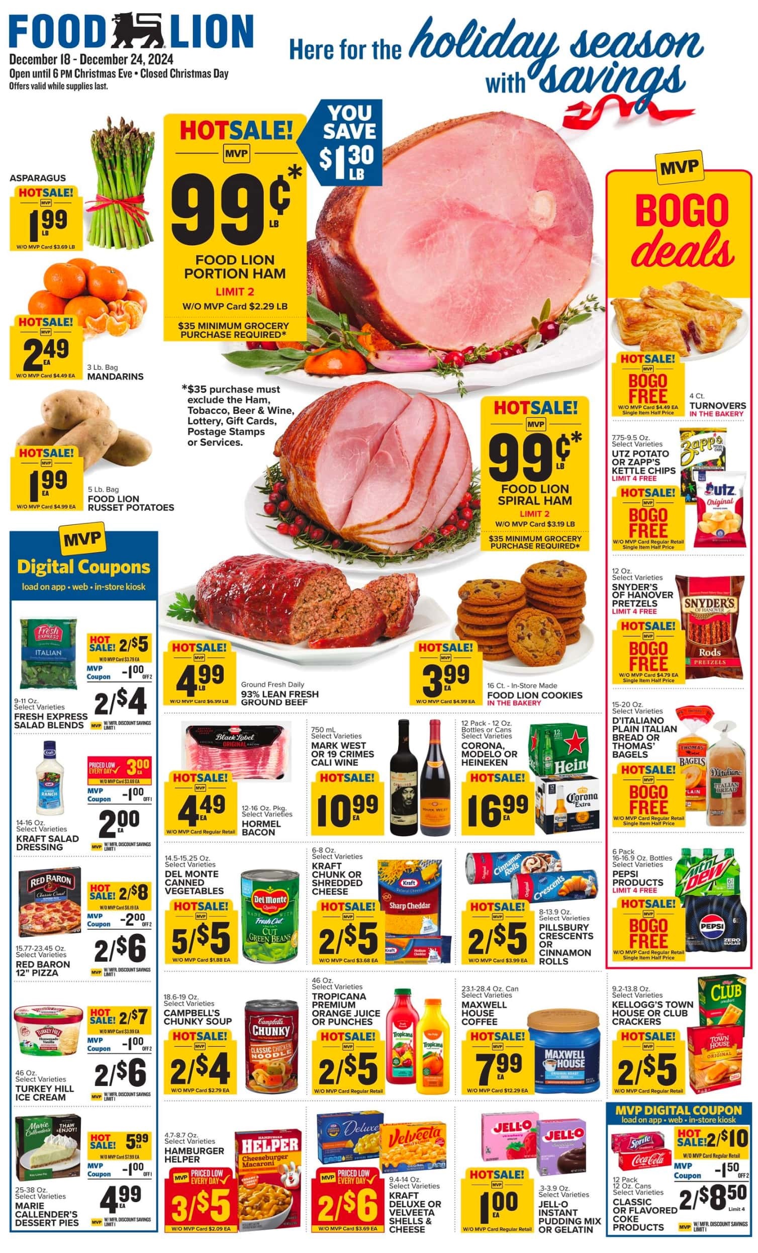 Food Lion Weekly Ad 12 18 24 - Page 1