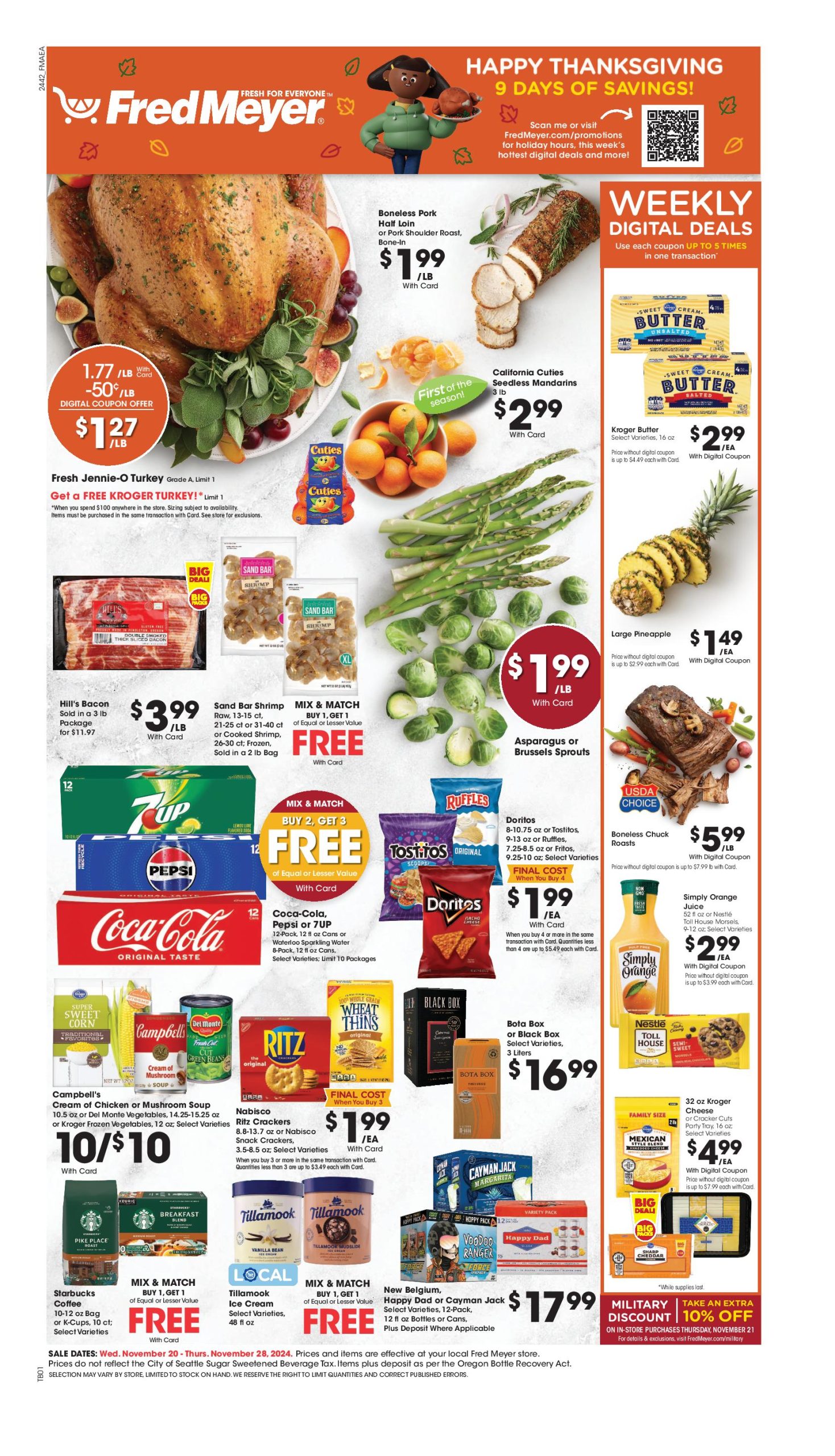 Fred Meyer Weekly Ad 11 20 24 - Page 1