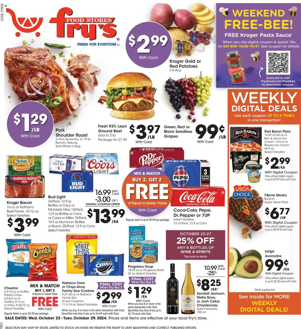 Fry's Weekly Ad 10 23 24 - Page 1