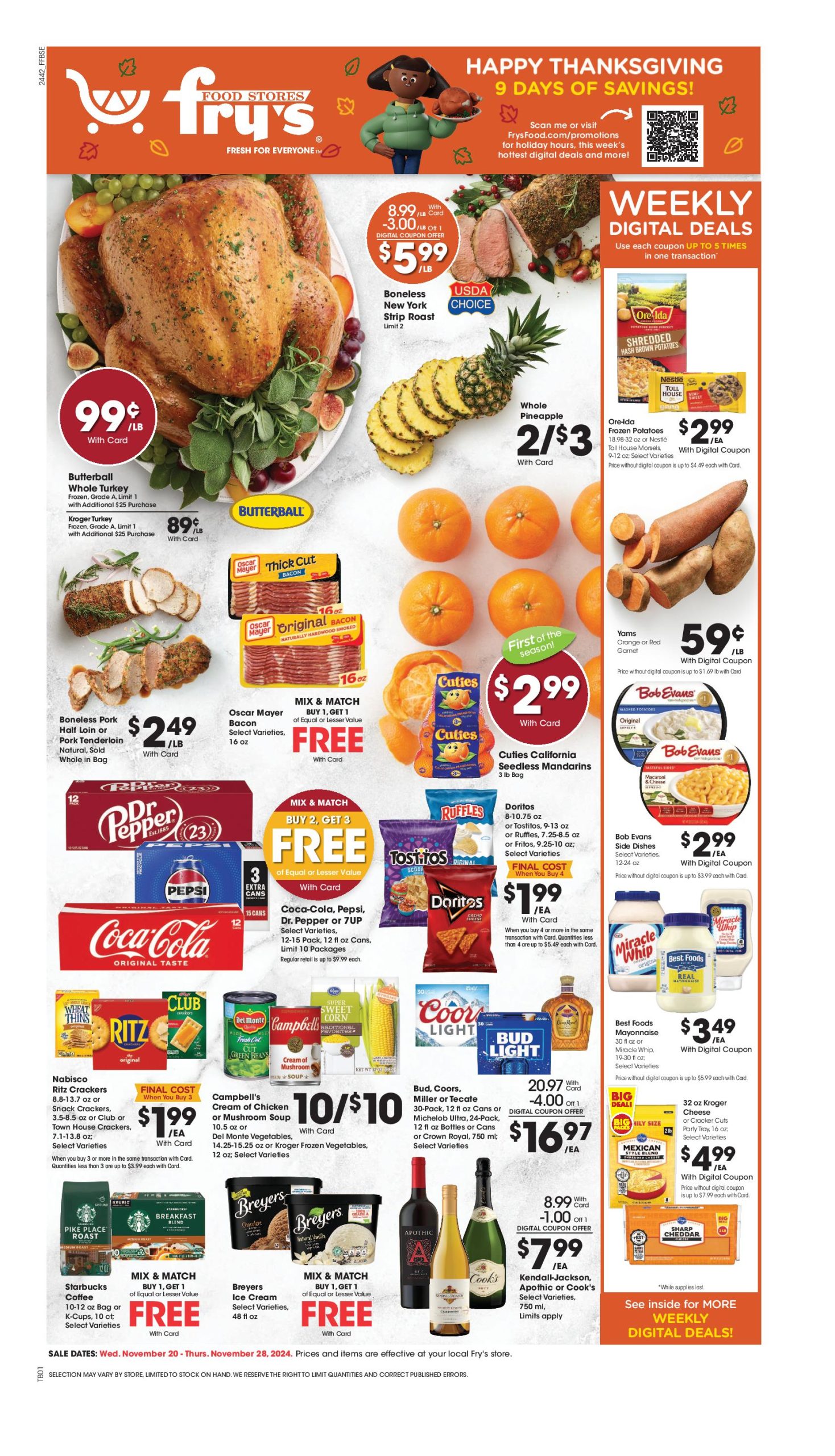 Fry's Weekly Ad 11 20 24 - Page 1