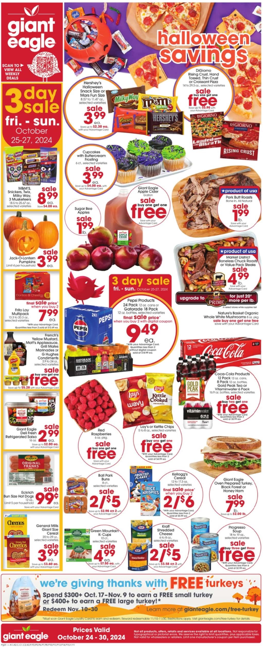 Giant Eagle Weekly Ad 10 24 24 - Page 1