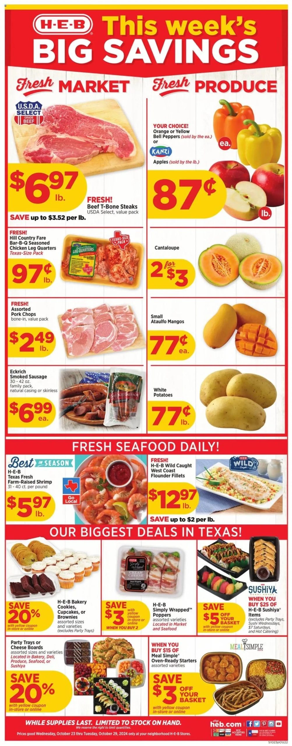 HEB Weekly Ad 10 23 24 - Page 1