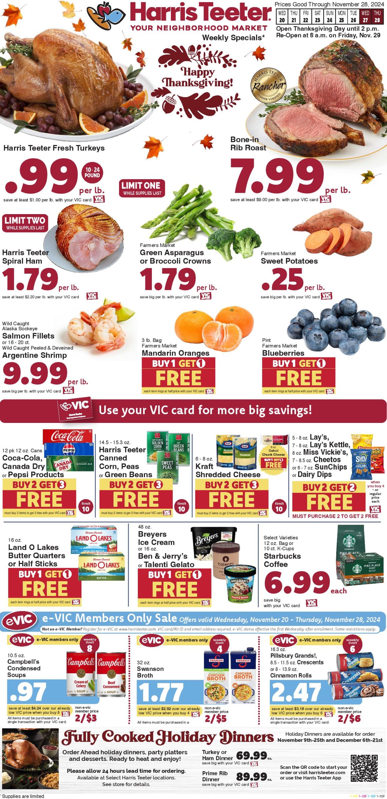 Harris Teeter Weekly Ad 11 20 24 - Page 1