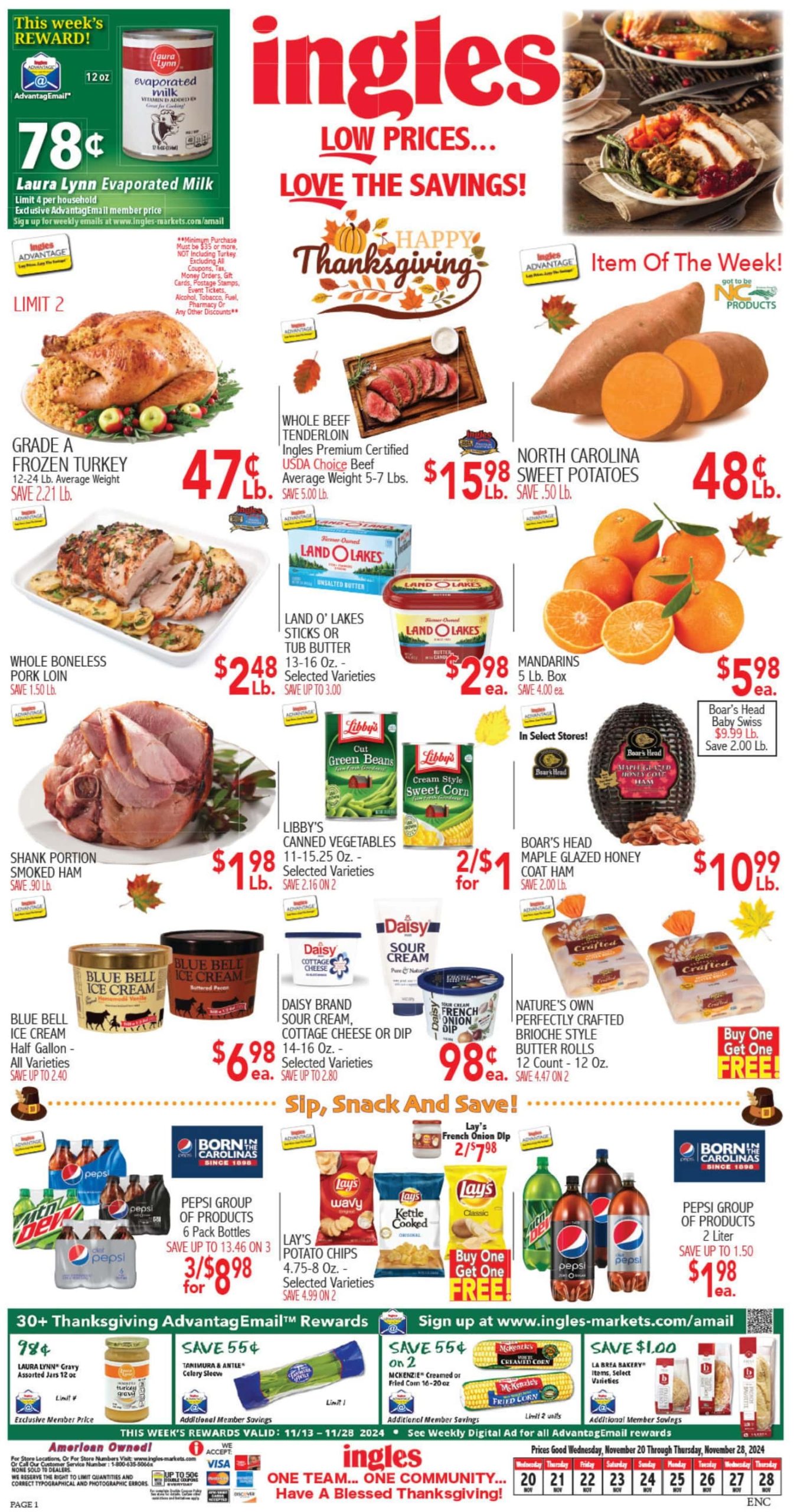 Ingles Weekly Ad 11 20 24 - Page 1