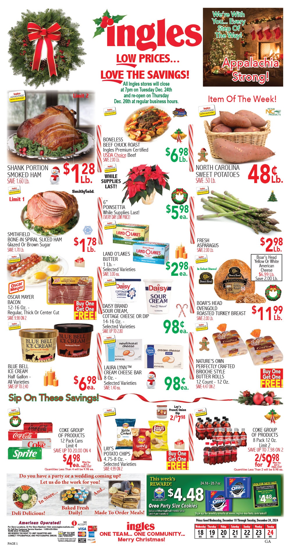 Ingles Weekly Ad 12 18 24 - Page 1