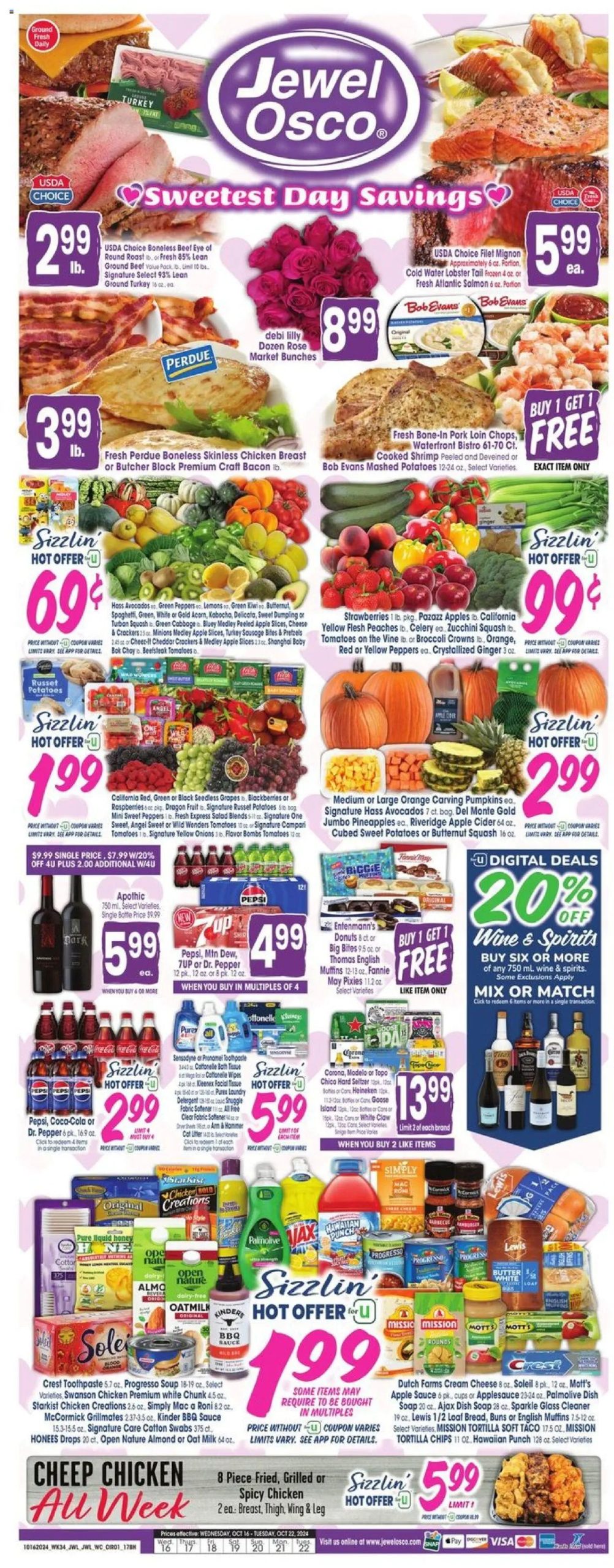 Jewel Osco Weekly Ad 10 16 24 - Page 1