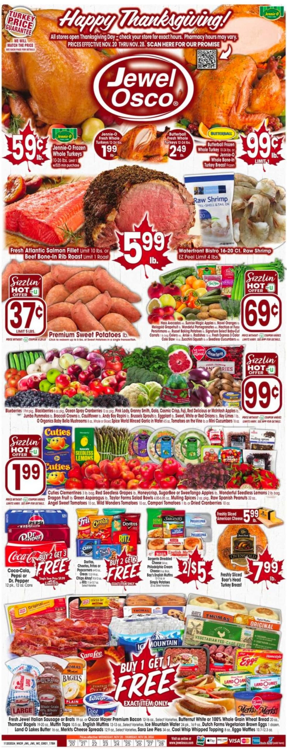 Jewel Osco Weekly Ad 11 20 24 - Page 1