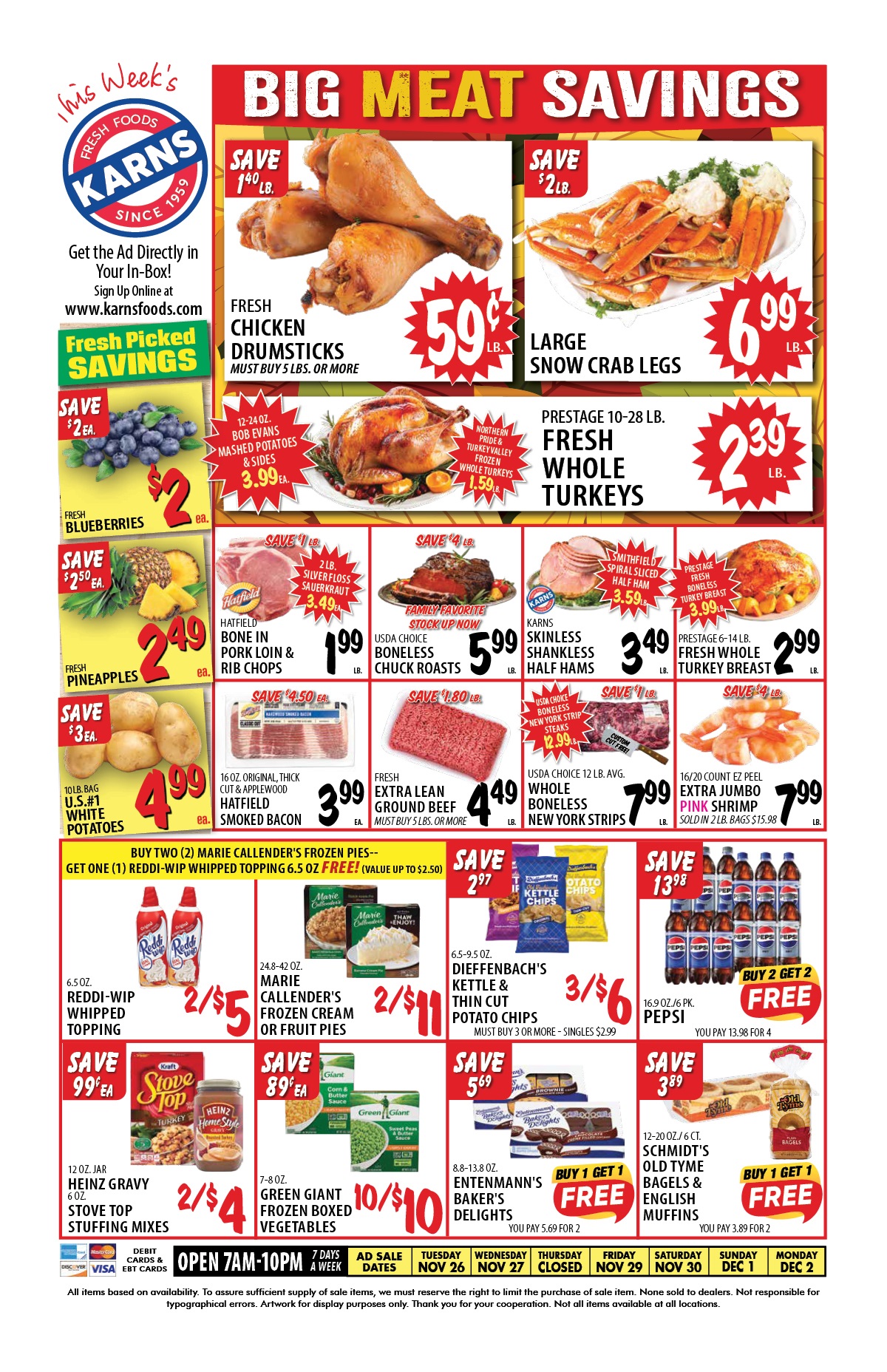 Karns Weekly Ad 11 26 24 - Page 1