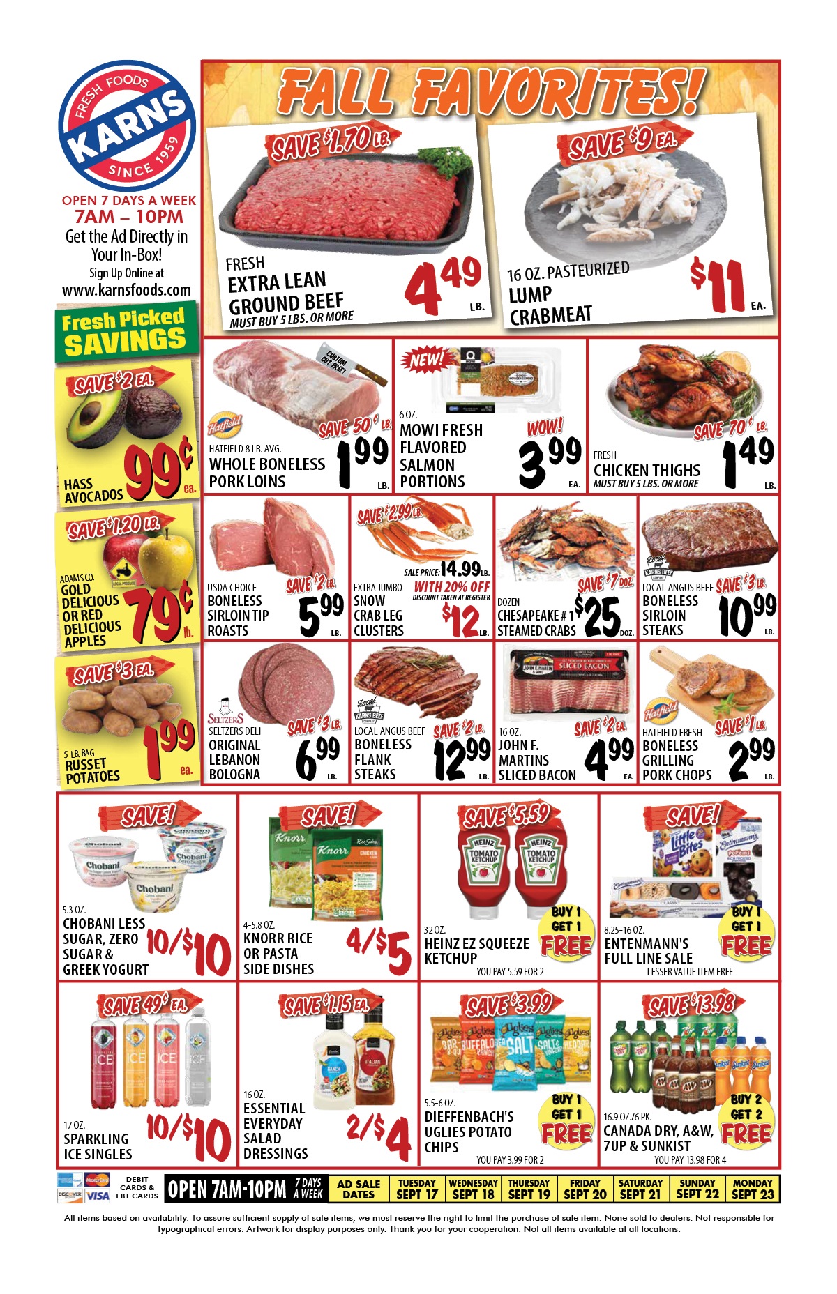 Karns Weekly Ad 9 17 24 - Page 1