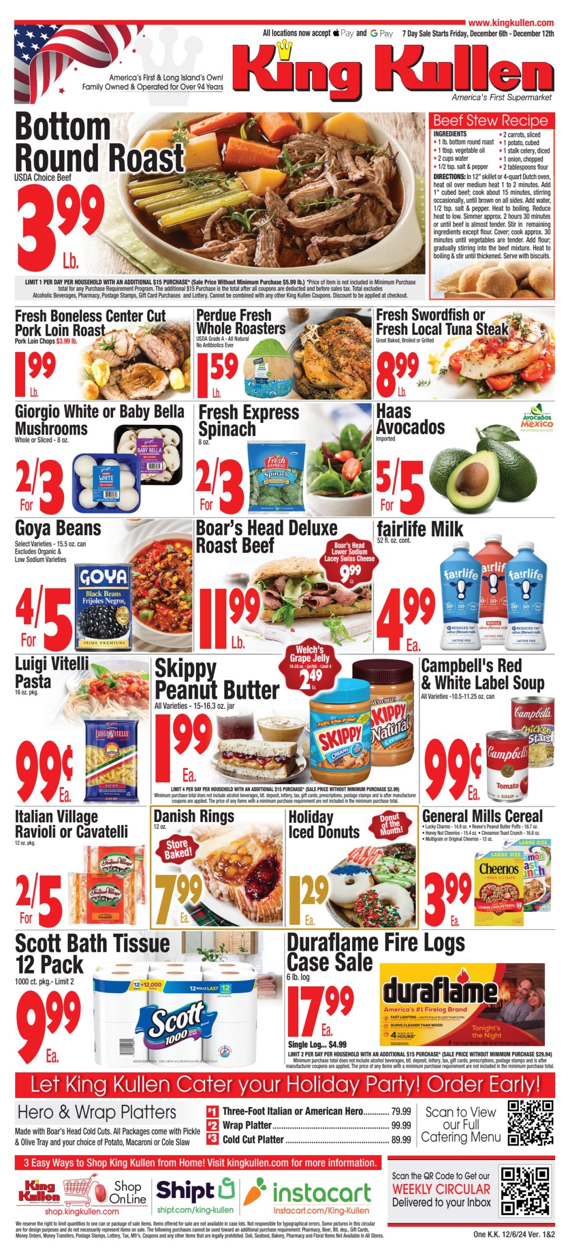 King Kullen Circular 12 6 24 - Page 1