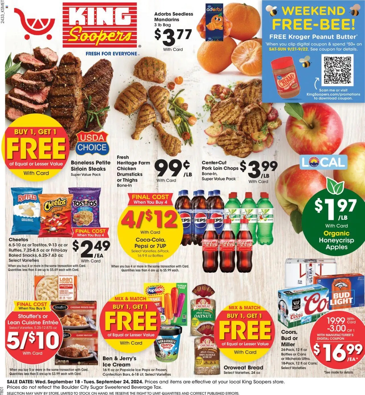 King Soopers Weekly Ad 9 18 24 - Page 1