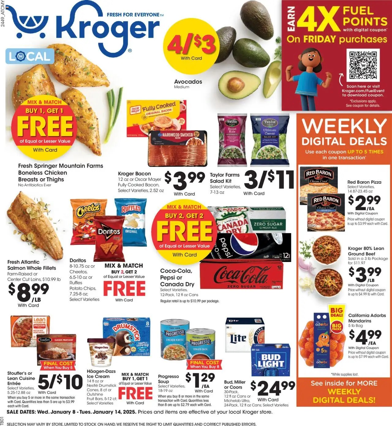 Kroger Weekly Ad 1 8 25 - Page 1