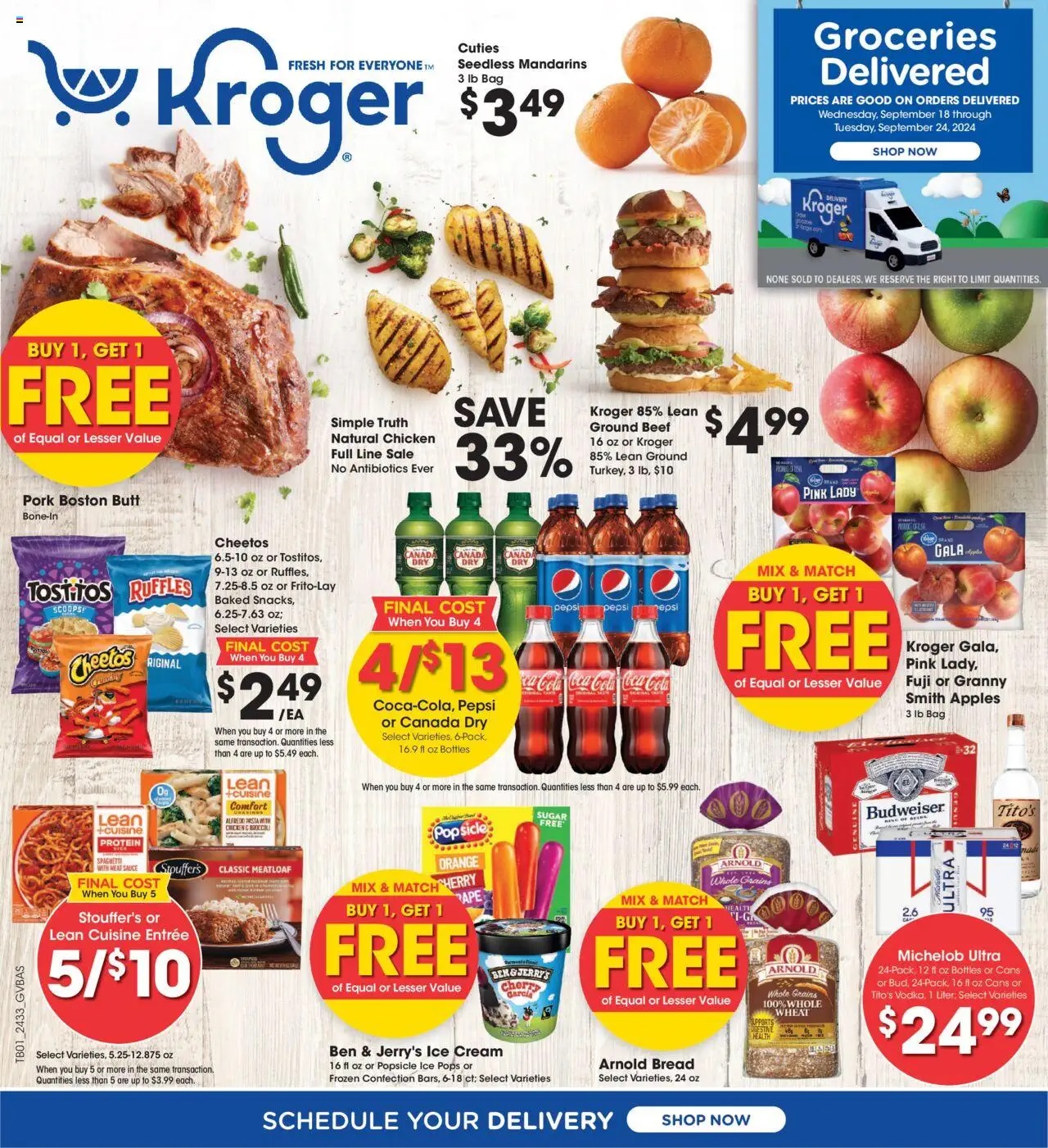 Kroger Weekly Ad 9 18 24 - Page 1