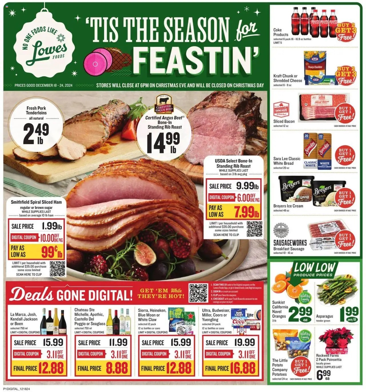 Lowes Foods Weekly Ad 12 18 24 - Page 1