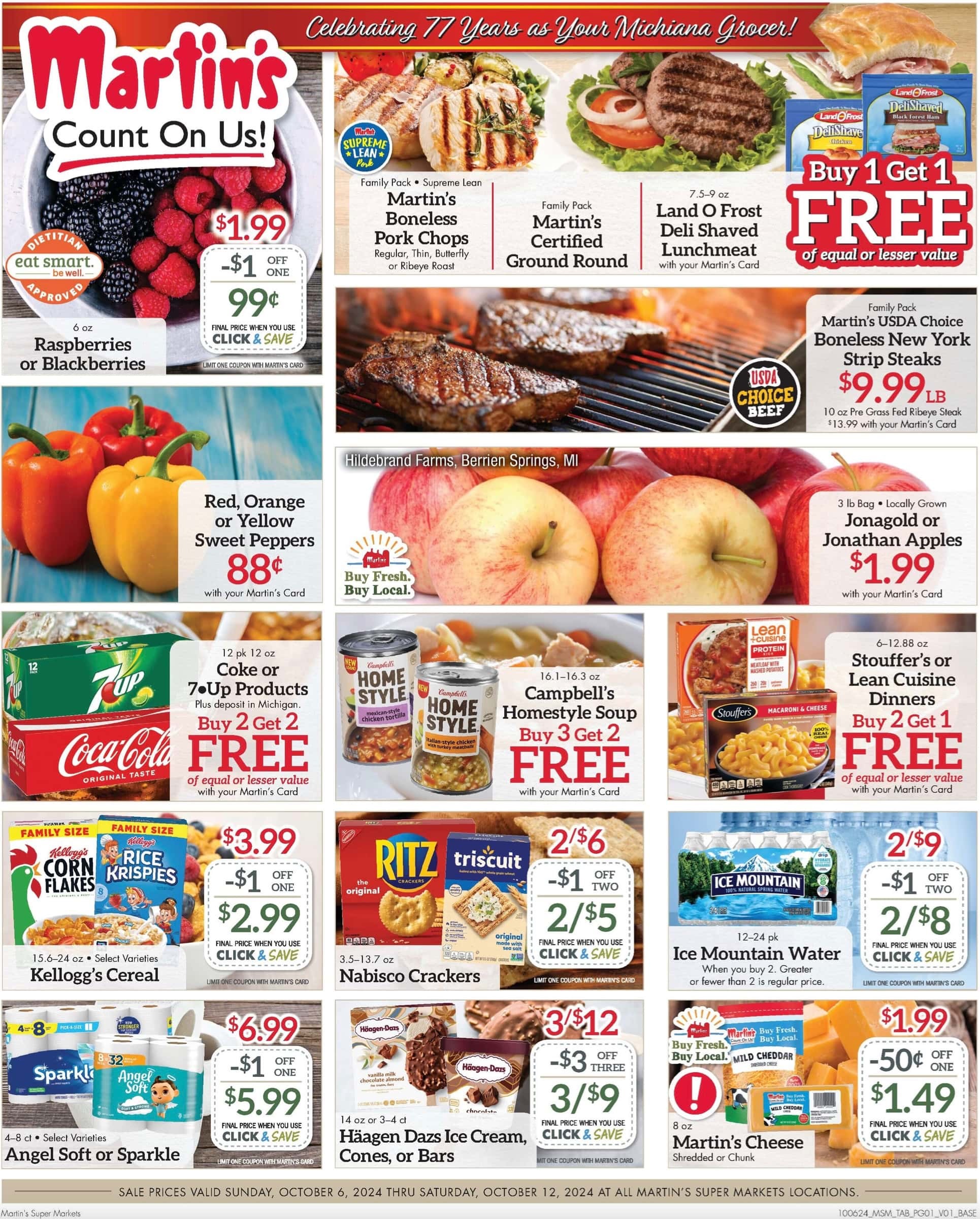 Martin's Weekly Ad 10 6 24 - Page 1