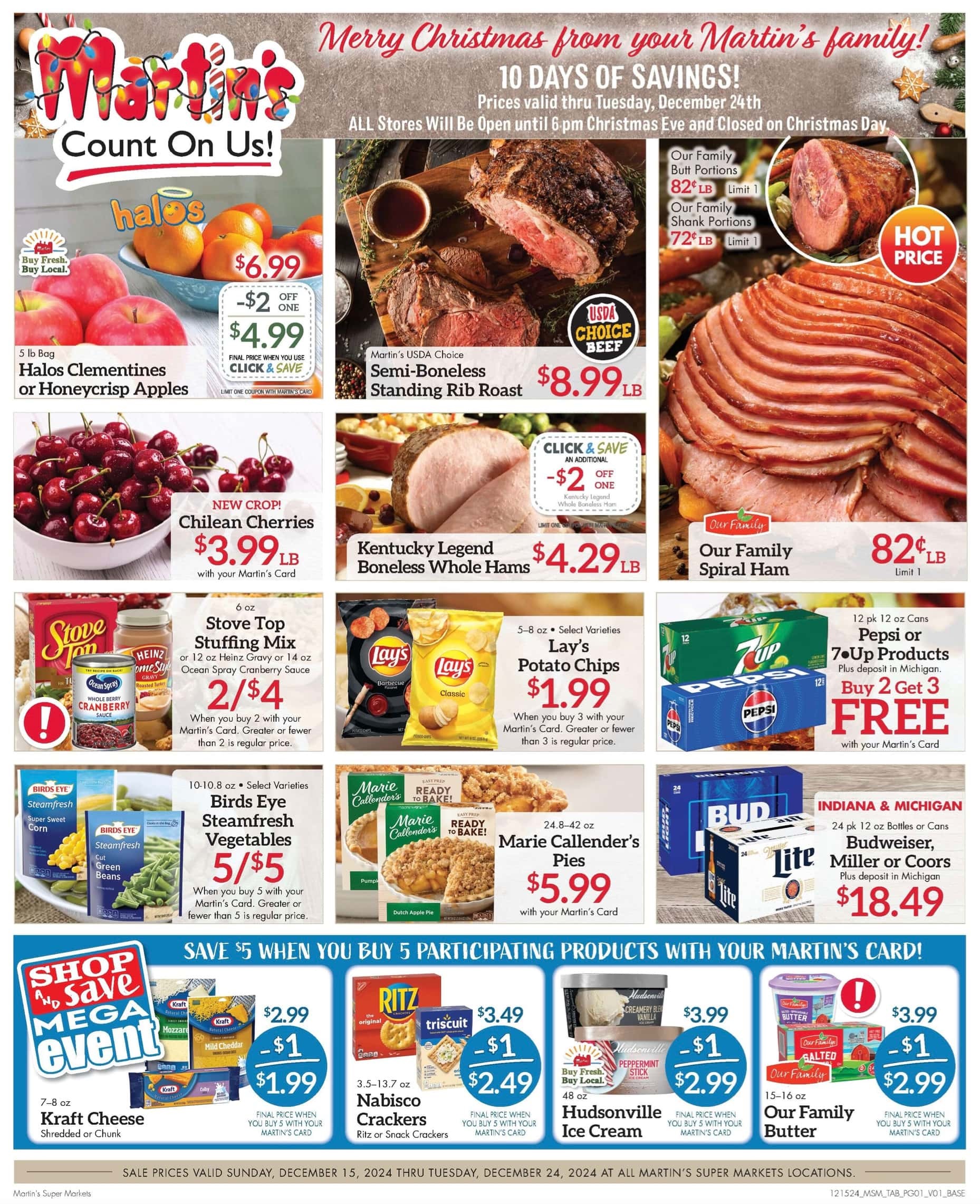 Martin's Weekly Ad 12 15 24 - Page 1