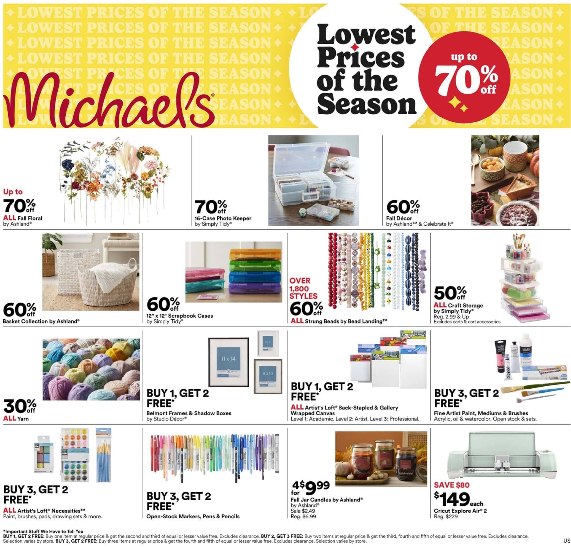 Michaels Weekly Ad 9 15 24 - Page 1