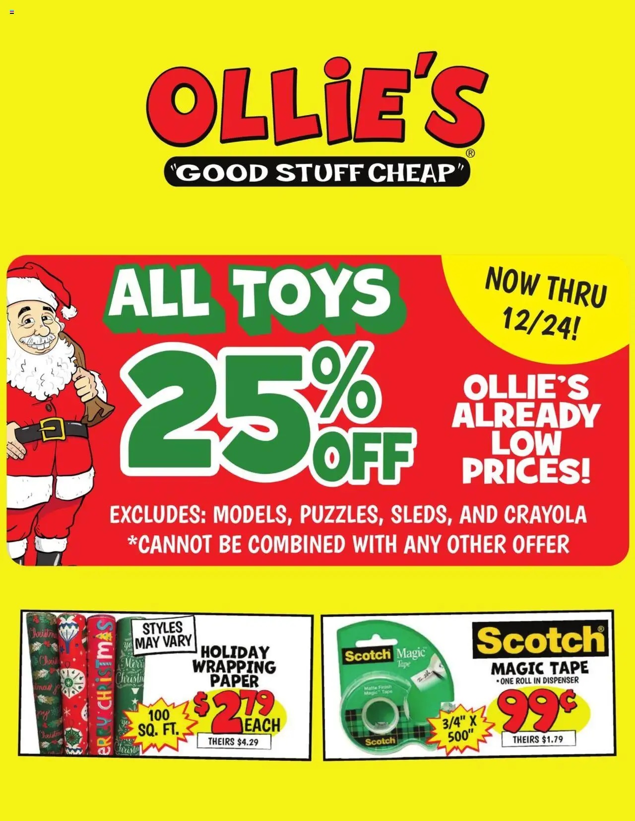 Ollie's Weekly Ad 12 19 24 - Page 1