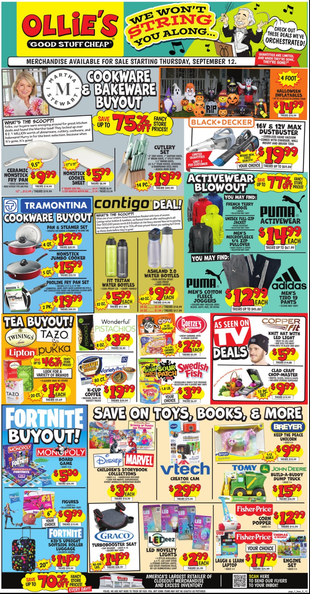 Ollie's Weekly Ad September 12 - 18, 2024 - Page 1