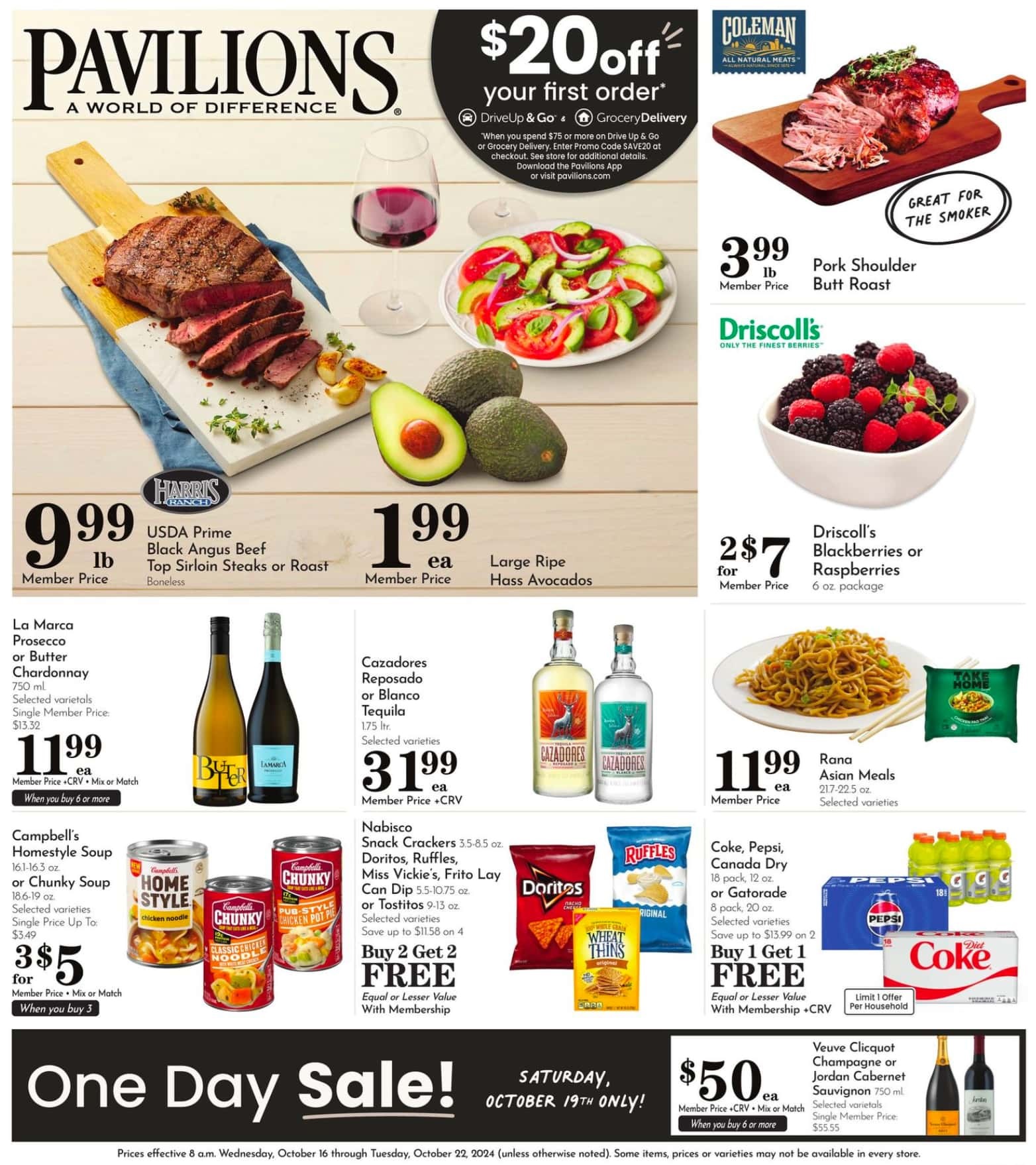 Pavilions Weekly Ad 10 16 24 - Page 1